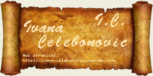 Ivana Čelebonović vizit kartica